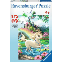 RAVENSBURGER Puzzle Zámok jednorožca 35 dielikov