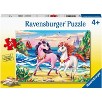 RAVENSBURGER Puzzle Jednorožce na pláži 35 dielikov