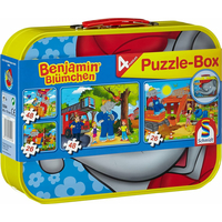 SCHMIDT Puzzle Benjamin Kvietko 4v1 v plechovom kufríku (26,26,48,48 dielikov)