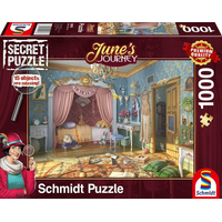 SCHMIDT Secret puzzle June&#39;s Journey: Spálňa slečny June 1000 dielikov
