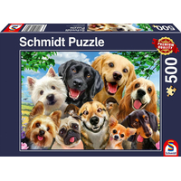 SCHMIDT Puzzle Psie selfie 500 dielikov