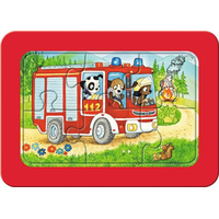 RAVENSBURGER Moje prvé puzzle Zásahové vozidlá so zvieratkami za volantom 3x6 dielikov