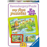 RAVENSBURGER Moje prvé puzzle Zvieratká zo záhrady 3x6 dielikov