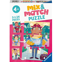 RAVENSBURGER Puzzle Mix&Match: Moje obľúbené povolanie 3x24 dielikov