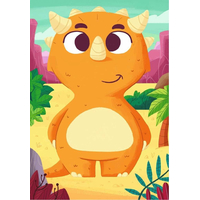 RAVENSBURGER Puzzle Mix&Match: Roztomilí dinosaury 3x24 dielikov