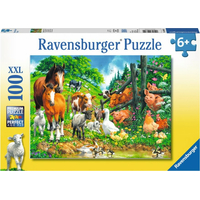 RAVENSBURGER Puzzle Zvieratká XXL 100 dielikov