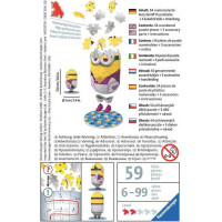 RAVENSBURGER 3D puzzle Postavička Mimoni 2: Disco 54 dielikov
