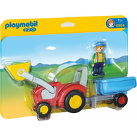 PLAYMOBIL® 1.2.3 6964 Traktor s prívesom