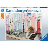 RAVENSBURGER Puzzle Farebné domy v Londýne 500 dielikov