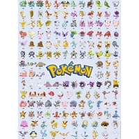RAVENSBURGER Puzzle Pokémon: Prvých 151 druhov 500 dielikov
