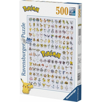 RAVENSBURGER Puzzle Pokémon: Prvých 151 druhov 500 dielikov