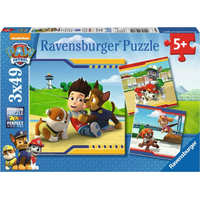 RAVENSBURGER Puzzle Tlapková patrola: Hrdinovia 3x49 dielikov