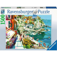 RAVENSBURGER Puzzle Romantika v Cinque Terre 1500 dielikov