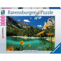 RAVENSBURGER Puzzle Zelené jazero, Tragöß, Rakúsko 1000 dielikov