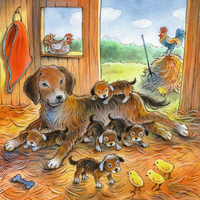 RAVENSBURGER Puzzle Zvieracie maznanie 3x49 dielikov