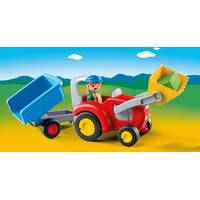 PLAYMOBIL® 1.2.3 6964 Traktor s prívesom