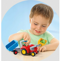 PLAYMOBIL® 1.2.3 6964 Traktor s prívesom