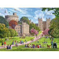 RAVENSBURGER Puzzle Kráľovskej rezidencie, Veľká Británia 4x500 dielikov