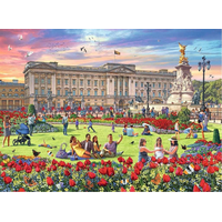 RAVENSBURGER Puzzle Kráľovskej rezidencie, Veľká Británia 4x500 dielikov