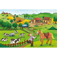 RAVENSBURGER Puzzle Práca na farme 2x12 dielikov