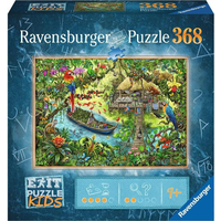 RAVENSBURGER Únikové EXIT puzzle Kids Expedícia do džungle 368 dielikov