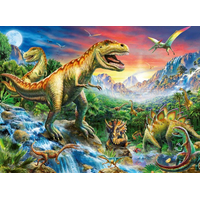 RAVENSBURGER Puzzle V dobách dinosaurov XXL 100 dielikov