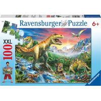 RAVENSBURGER Puzzle V dobách dinosaurov XXL 100 dielikov
