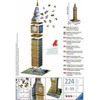 RAVENSBURGER 3D puzzle Big Ben, Londýn 216 dielikov