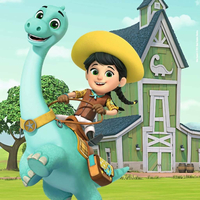 RAVENSBURGER Puzzle Dino Ranch 3x49 dielikov