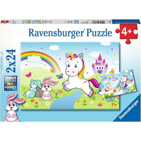 RAVENSBURGER Puzzle Rozprávkový jednorožec 2x24 dielikov