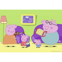 RAVENSBURGER Puzzle Prasiatko Peppa: Doma 2x12 dielikov