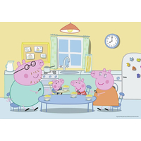 RAVENSBURGER Puzzle Prasiatko Peppa: Doma 2x12 dielikov