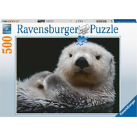 RAVENSBURGER Puzzle Roztomilé malé vydra 500 dielikov
