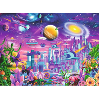 RAVENSBURGER Puzzle Vesmírne mesto XXL 200 dielikov