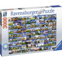 RAVENSBURGER Puzzle 99 krásnych miest Európy 3000 dielikov