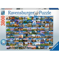 RAVENSBURGER Puzzle 99 krásnych miest Európy 3000 dielikov