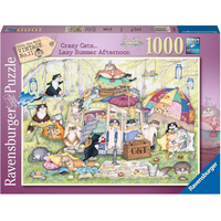 RAVENSBURGER Puzzle Crazy Cats: Lenivé letné popoludnie 1000 dielikov