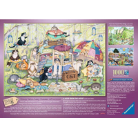 RAVENSBURGER Puzzle Crazy Cats: Lenivé letné popoludnie 1000 dielikov