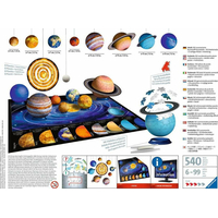 RAVENSBURGER 3D puzzle Slnečná sústava 540 dielikov