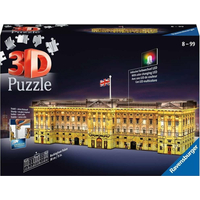 RAVENSBURGER Svietiace 3D puzzle Nočná edícia Buckinghamský palác 216 dielikov