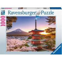 RAVENSBURGER Puzzle Rozkvitnuté čerešne v Japonsku 1000 dielikov