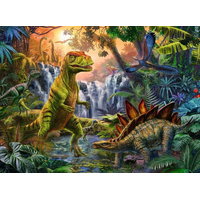 RAVENSBURGER Puzzle V ríši dinosaurov XXL 100 dielikov