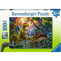 RAVENSBURGER Puzzle V ríši dinosaurov XXL 100 dielikov