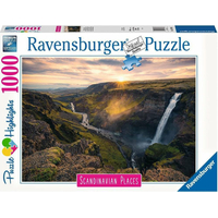 RAVENSBURGER Puzzle Vodopád Haifoss, Island 1000 dielikov