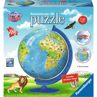 RAVENSBURGER Puzzleball Detský glóbus so zvieratkami (anglický) 180 dielikov