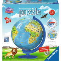 RAVENSBURGER Puzzleball Detský glóbus so zvieratkami (anglický) 180 dielikov
