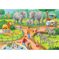 RAVENSBURGER Puzzle Deň v zoo 2x24 dielikov