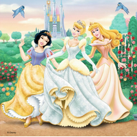 RAVENSBURGER Puzzle Disney princeznej: Sny 3x49 dielikov