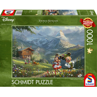 SCHMIDT Puzzle Mickey & Minnie v Alpách 1000 dielikov