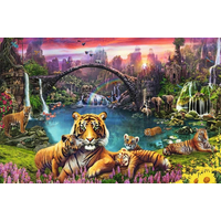 RAVENSBURGER Puzzle Tigre v raji 3000 dielikov